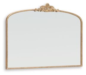 Signature Design by Ashley® A8010320 Tellora - Gold Finish - Accent Mirror