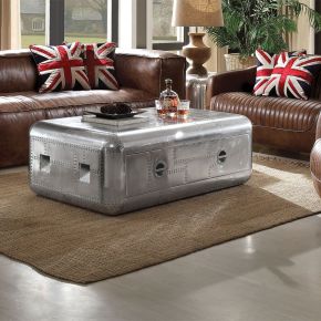 ACME 82180 Brancaster - 19" Coffee Table - Aluminum