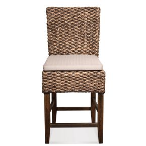 Riverside Furniture 36967 Mix-N-Match Chairs - Woven Counter Upholstered Stool (Set of 2) - Hazelnut