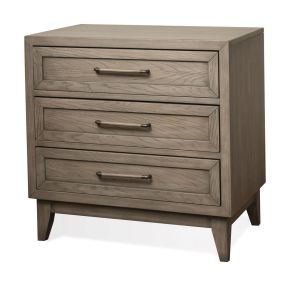 Riverside Furniture 46199 Vogue - 3 Drawer Nightstand - Dark Brown