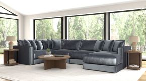 Jackson 2245/36/31/59/76-23 Remington - 5 Piece Modular Sectional (RSF Chaise) - Slate