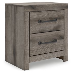Signature Design by Ashley® PCB2405-92 Graystorm - Two Drawer Night Stand - Brown Gray