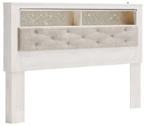 Ashley Furniture B2640-69 Altyra - King UPH Panel Bookcase HDBD - White