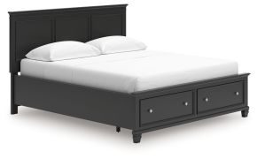 Ashley Furniture B687B20 Ashley Furniture B687B20 Lanolee - California King Panel Storage Bed - Black