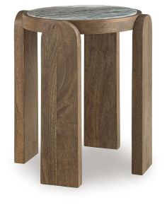 Ashley Furniture A4000722 Gavrilley - Accent Table - Gray / White / Brown