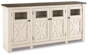 Signature Design by Ashley® W647-60 Bolanburg - Extra Large TV Stand - White / Brown / Beige
