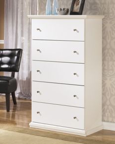 Ashley Furniture B139-46 Bostwick - White - Five Drawer Chest