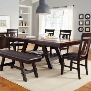 Liberty Furniture 116-CD-6RTS Lawson - 6 Piece Rectangular Table Set - Dark Brown