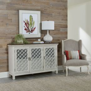 Liberty Furniture 2012W-AC5636 Westridge - 3 Door Accent Cabinet - Antique White
