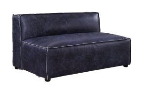 ACME 56596 Birdie - Loveseat - Vintage Blue Top Grain Leather