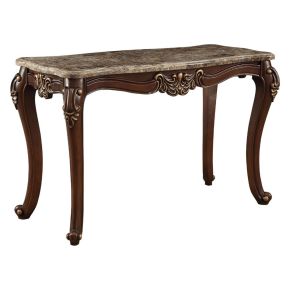 ACME 81698 Mehadi - Sofa Table - Marble Top & Walnut