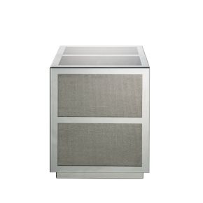 ACME 88017 Lavina - End Table - Mirrored & Faux Diamonds