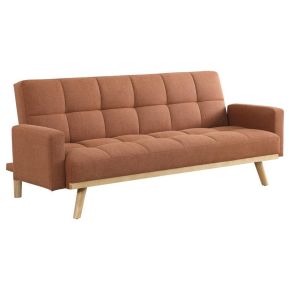 Coaster Fine Furniture 360126 Kourtney - Upholstered Tufted Convertible Sofa Bed - Terracotta