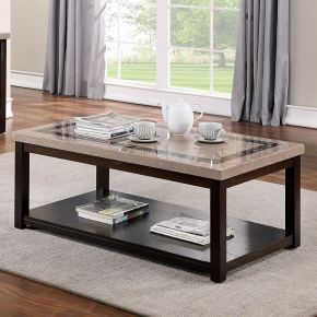 Furniture of America CM4187C Rosetta - Coffee Table - Dark Walnut