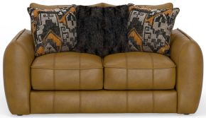 Jackson 240602-1273/16-3073/16 Corvara - Top Grain Italian Leather Match Loveseat - Caramel