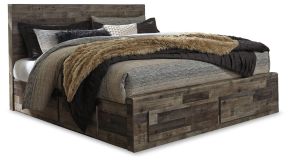 Benchcraft® B200B19 Benchcraft® B200B19 Derekson - King Panel Bed With 4 Storage Drawers - Multi Gray