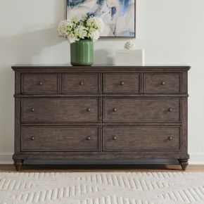 Liberty Furniture 104G-BR31 Liberty Furniture 104G-BR31 Twin Lakes - 6 Drawer Dresser - Gray