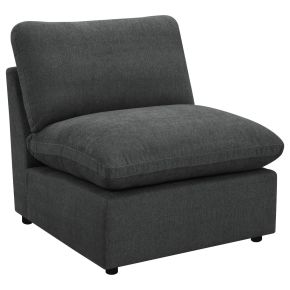 Coaster Fine Furniture 609530AC Collins - Modular Armless Chair - Dark Gray