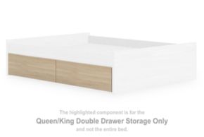 Signature Design by Ashley® EB9632-261 Onita - Queen/King Double Drawer Storage - Natural