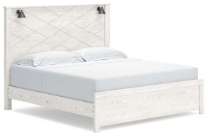 Ashley Furniture B1190B9 Ashley Furniture B1190B9 Gerridan - King Panel Bed With Sconces - White