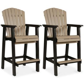 Signature Design by Ashley® P211-130 Fairen Trail - Tall Barstool (Set of 2) - Black / Driftwood