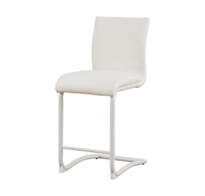 ACME 70252 Gordie - Counter Height Chair (Set of 2) - White PU