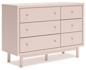 Signature Design by Ashley® B1323-221 Wistenpine - Six Drawer Dresser - Blush