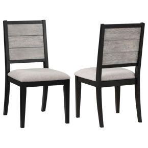 Coaster Fine Furniture 121222 Elodie - Wood Dining Side Chair (Set of 2) - Gray And Black