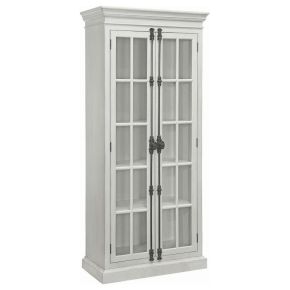 CoasterElevations 910187 Toni - 2 Door Wood Tall Storage Cabinet - Distressed White