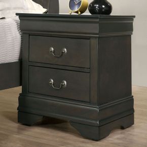 Furniture of America CM7966GY-N Louis Philippe - Nightstand - Gray