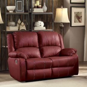 ACME LV52151 Zuriel - Motion Loveseat - Red Synthetic Leather
