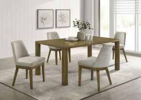 Coaster Fine Furniture 109351-S5 Castlewood - 5 Piece Rectangular Dining Set - Brown Oak