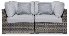 Signature Design by Ashley® P459-877 Harbor Court - Corner with Cushion (Set of 2) - Gray