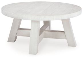 Signature Design by Ashley® T727-8 Jallison - Off White - Round Cocktail Table