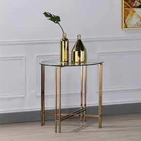ACME 82997 Veises - End Table - Champagne