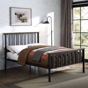 ACME BD01748F Zudora - Full Bed - Antique Oak & Black