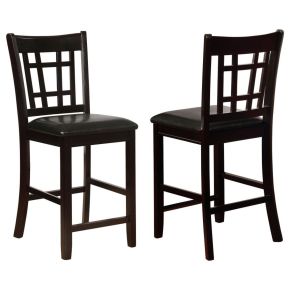 CoasterEveryday 102889 Lavon - Wood Counter Chair (Set of 2) - Black And Espresso