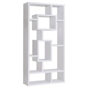 CoasterEveryday 800157 Corey - 71" 8-Shelf Bookshelf - White