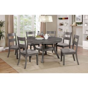Furniture of America CM3162RT Juniper - Round Table - Gray