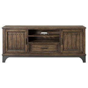 Intercon WY-HT-7030-GPG-C Whiskey River - 70" Console - Dark Brown