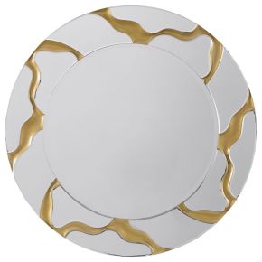 Coaster Fine Furniture 961455 Dorinda - Round Kintsugi Style Wall Mirror - Gold