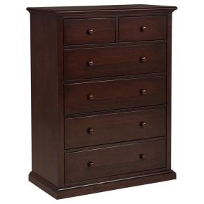 Coaster Fine Furniture 460595CAP Sumerlin - 6-Drawer Bedroom Chest Of Drawers - Cappuccino
