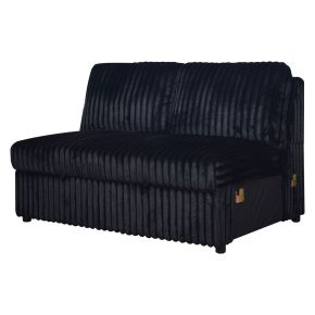 New Classic U1899-L21-BLK Bliss - Loveseat With Pull Out Bed - Midnight
