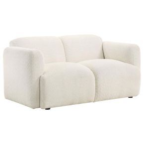 Coaster Fine Furniture 509812 Dorset - Fabric Upholstered Round Track Arm Loveseat - White