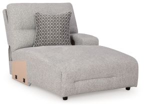 Signature Design by Ashley® 9360597 Acklen Place - Raf Power Reclining Back Chaise - Pewter