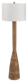 Signature Design by Ashley® L329111 Ailsa - Wood Floor Lamp - Natural Brown