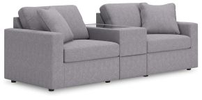 Signature Design by Ashley® 92104S3 Modmax - 3-Piece Sectional With Storage Console - Granite