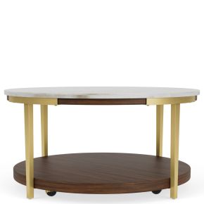 Riverside Furniture 28502 Emery - Round Cocktail Table - Smoked Cherry