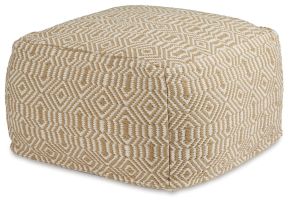 Signature Design by Ashley® A1001059 Adamont - Tan / Ivory - Pouf