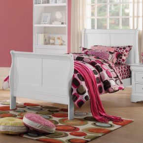 ACME 24515T ACME 24515T Louis Philippe III - Twin Bed - White